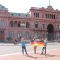Casa Rosada (Regierungsgebäude) und Plaza de Mayo